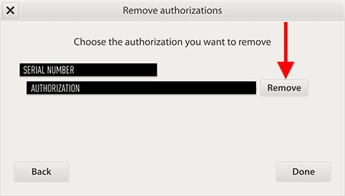 remove authorization