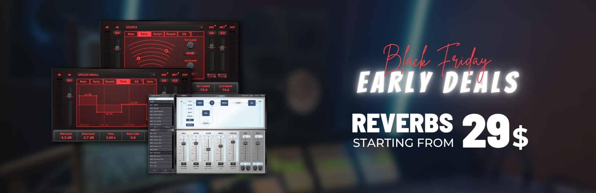 Black Friday reverbs